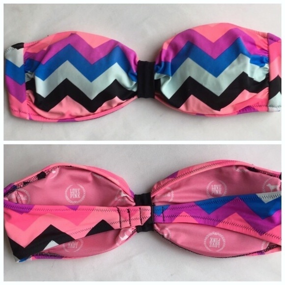 PINK Victoria's Secret Strapless & Fringe Bikini Tops - Picture 7 of 8